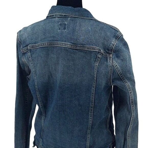 Gap Denim Womens V-Icon‎ Med Cooper Classic Jean Jacket Blue Size Medium - Picture 3 of 10